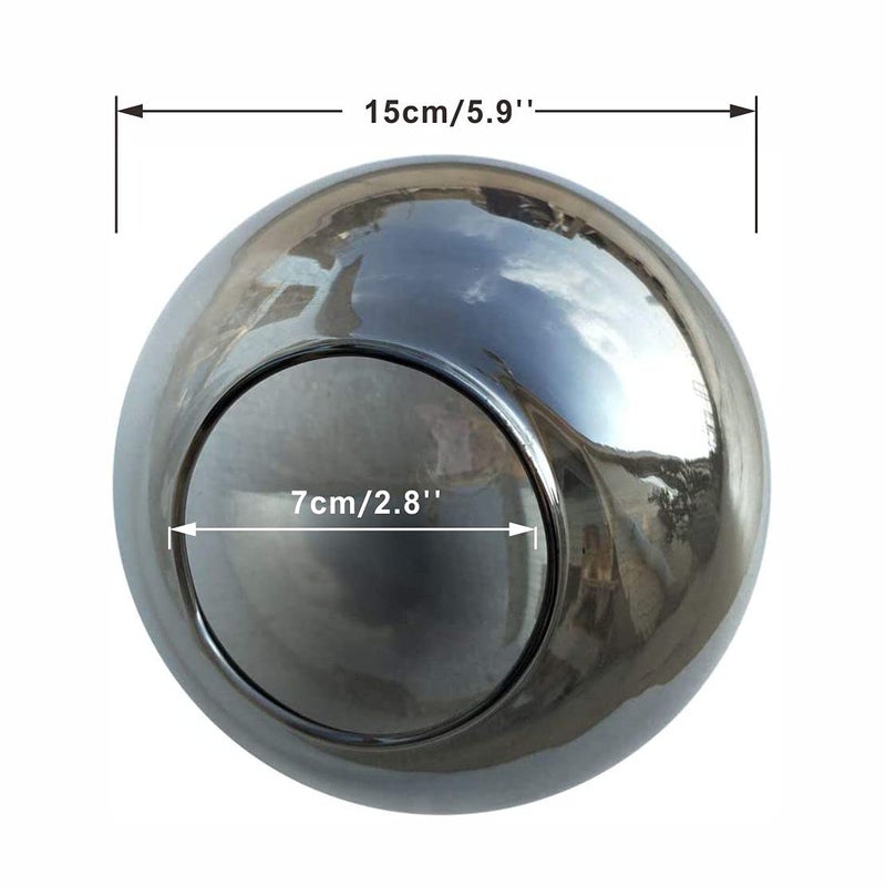 KCO Lighting Replacement Glass Globe Shade,Modern Smoke Gray Lampshade Glass Accessories for Pendant Wall Sconces (Smoke Gray) - Image 2